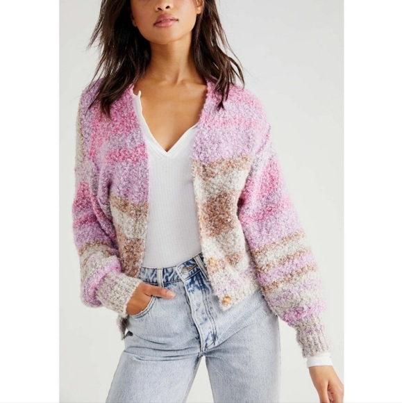 Free People Sweaters - NWT Free People Soulmate Cardi / Passion Flower Combo